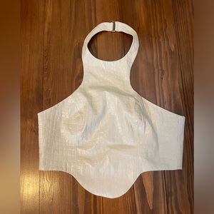 Halter FASHION NOVA Textured! Faux leather!